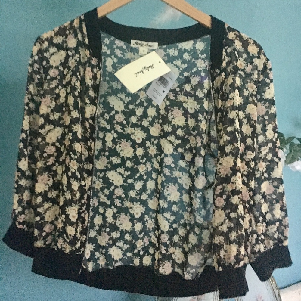 Flower Zipper Jacket